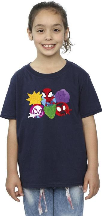 Image du produit - T-shirt SPIDEY AND HIS AMAZING FRIENDS FACES - Fille (152, 158)