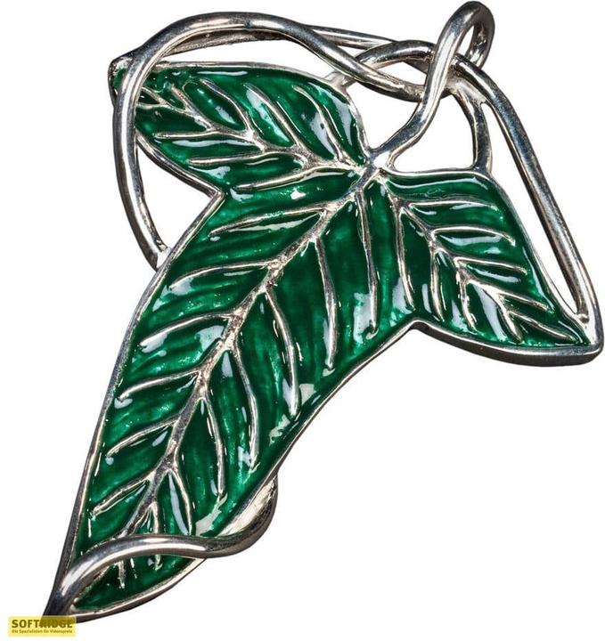 Image du produit Weta Workshop Le Seigneur des Anneaux réplique 1/1 broche & collier argent feuille de la Lórien