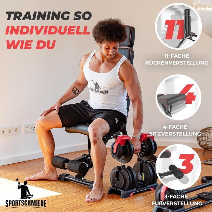 Produktbild Sportschmiede Klappbare Hantelbank