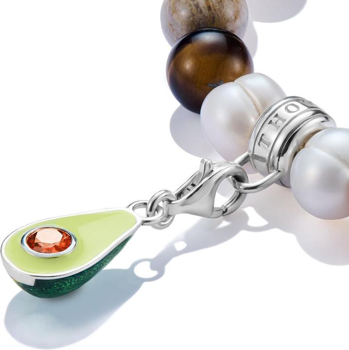 Produktbild Thomas Sabo Charm-Anhänger Avocado Silber (Silber 925, Emaille)