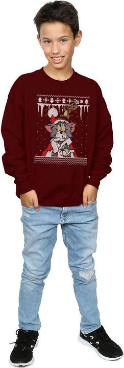 Actual product image Tom & Jerry Boys Christmas Fair Isle Sweatshirt (116)