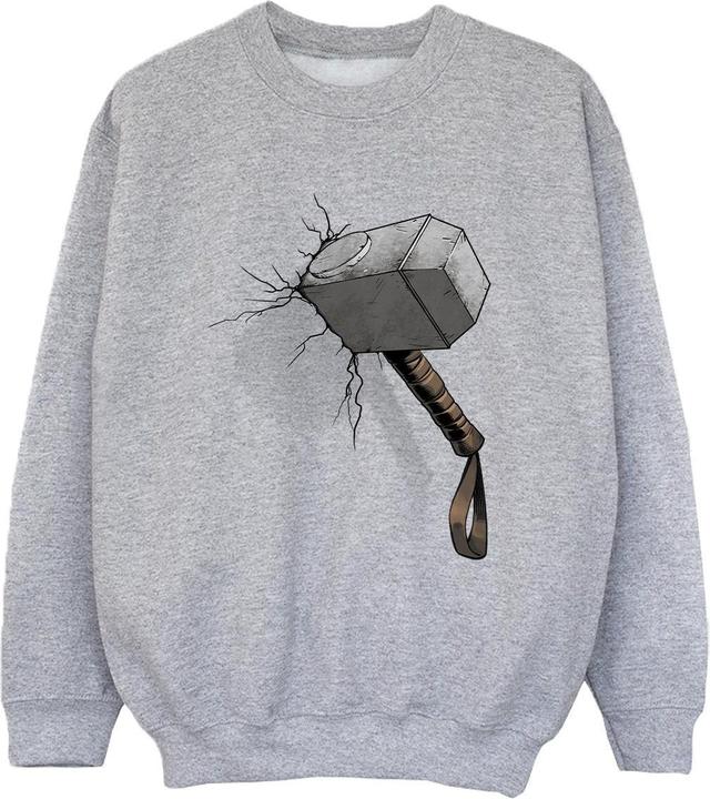 Immagine prodotto Marvel Thor Hammer Crack Felpa Ragazzi (140, 146)
