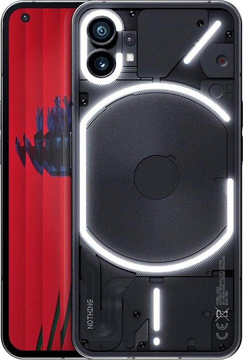 Actual product image Nothing Phone (1) (8GB) (128 GB, Black, 6.55", Dual SIM, 50 Mpx, 5G)