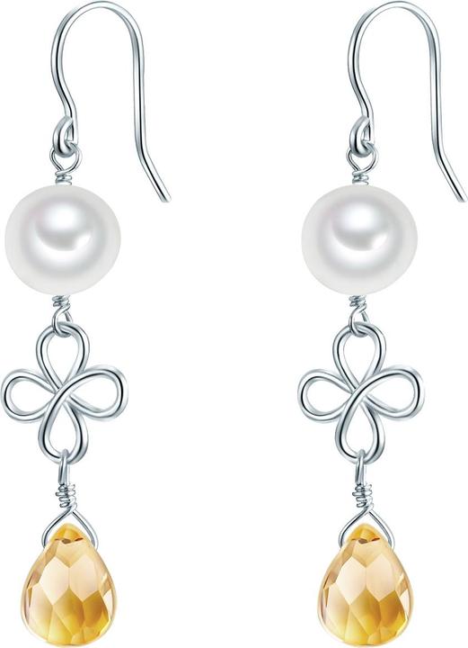 Produktbild Valero Pearls Damen Sterling Silber Glas Süsswasser-Zuchtperle silber - 28625 (Sterling Silber)