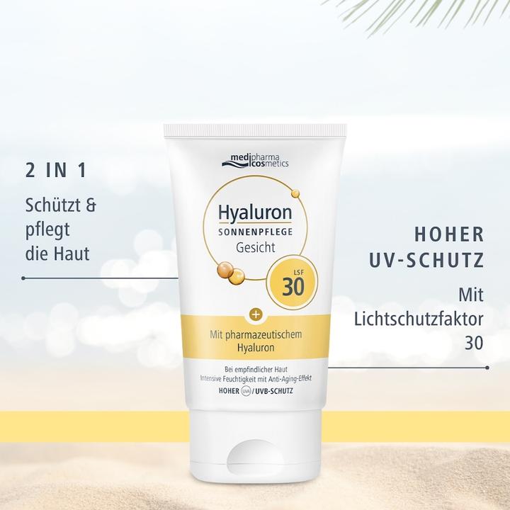 Produktbild Dr. Theiss Hyaluron Sonnenpflege Gesicht LSF 30, 50 ml CRE (Sonnencreme Gesicht, SPF 30, 50 ml)
