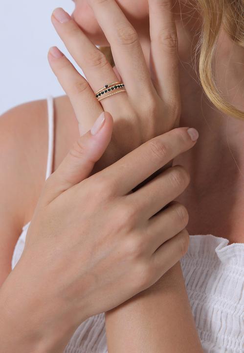 Produktbild Elli Ring Set, Solitär-Ring, Twisted (52, 925 Silber)
