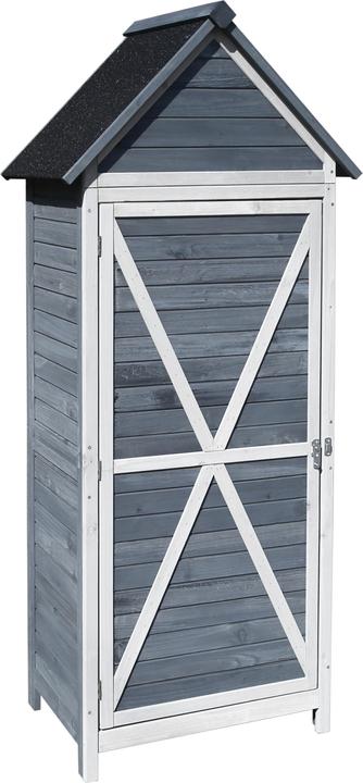 Immagine prodotto Wiltec Armadio da giardino 77x53x179cm grigio casetta per attrezzi casetta per attrezzi da giardino