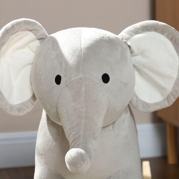 Actual product image Swisshandel24 Schaukeltier Schaukelelefant mit Soundfunktion und Griffen für 2-4 Jahre Kinder