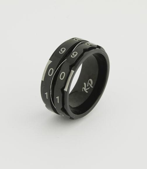Actual product image Knitpro Row counter ring Black Size Size 9 ( inner diameter 19.0 mm) Black