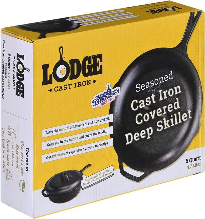Actual product image Lodge Cast iron pan with lid (Pan set + pot set, Stainless steel)