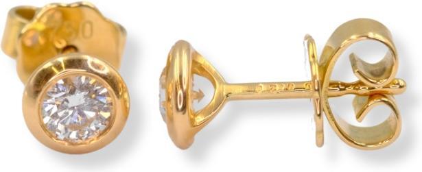 Actual product image Muau Stud earrings (Red gold or silver, Yellow gold, White gold)