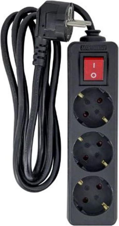 Produktbild MicroConnect 3-way Schuko Power Strip (3 x, CEE 7/3, 3 m)