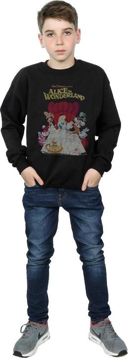 Actual product image Disney Boys Alice In Wonderland Retro Poster Sweatshirt (152, 158)