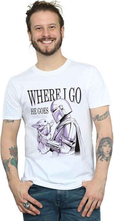 Produktbild Star Wars The Mandalorian Where I Go TShirt (3XL)