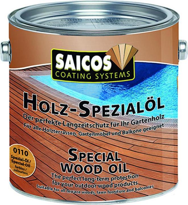 Saicos Holz-Spezialöl für Terrassen (Farblos, 2.50 l)