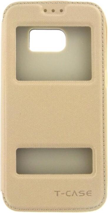 Produktbild T Case T-CASE Lux Magnet FlipCase Samsung Galaxy S7 Gold (Samsung Galaxy S7)
