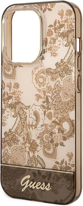 Immagine prodotto Guess GUHCP14XHGPLHC Custodia rigida iPhone 14 Pro Max 6,7" ocra Collezione Porcelain (Apple iPhone 14 Pro Max)