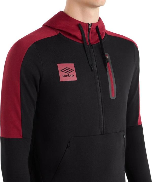Produktbild Umbro Terrace Kapuzenpullover mit halbem Reissverschluss (S)