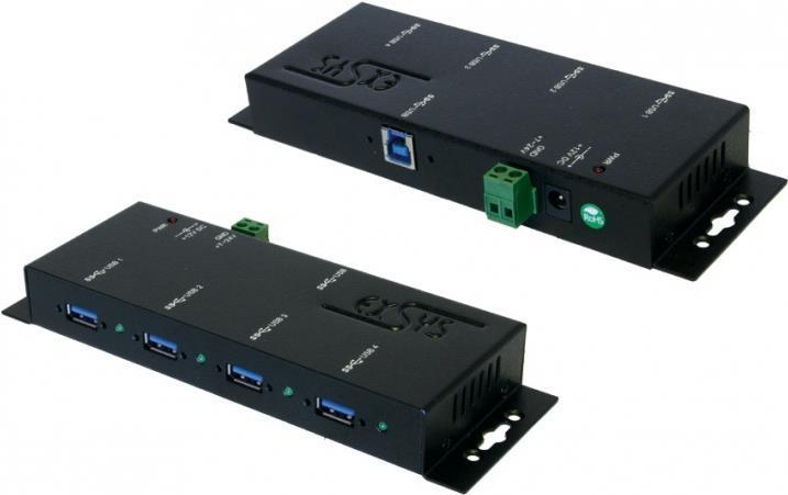 Immagine prodotto Exsys 6685HMV -Hub - 4 x SuperSpeed USB + 4 x IEEE 1394B (FireWire) (USB-B, 8 Porti)