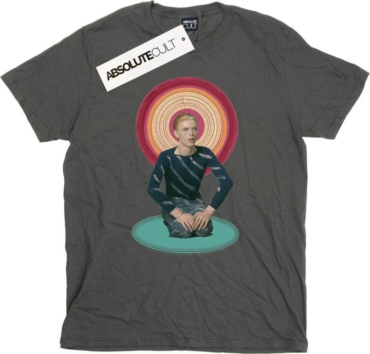 Actual product image David Bowie Mens Kneeling Halo T-Shirt (M)
