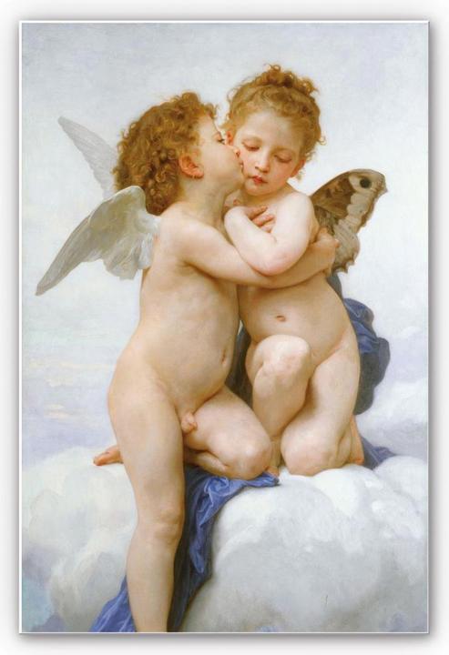 Produktbild Trenddeko Bouguereau - Der erste Kuss (20 x 30 cm)