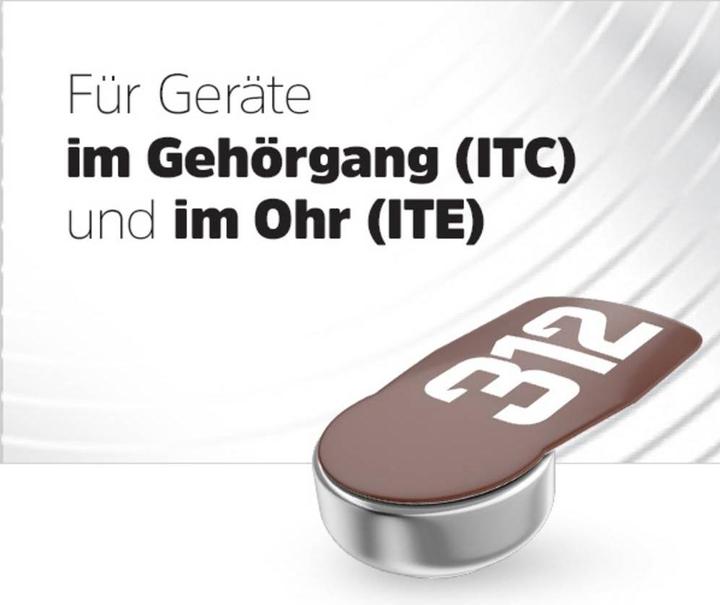 Produktbild Energizer Hearing Aid 312 (8 Stk., A312, 160 mAh)