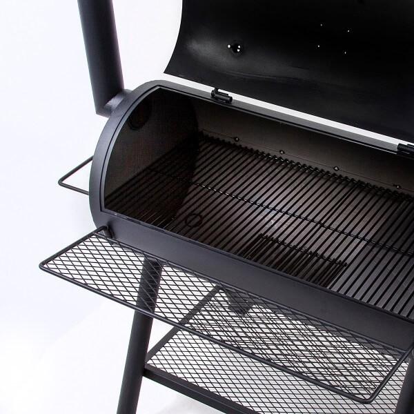 Actual product image Char Broil Smoker Oklahoma Joe steel black incl. lid, lid thermometer, grill grate, tray, ace (Grill)