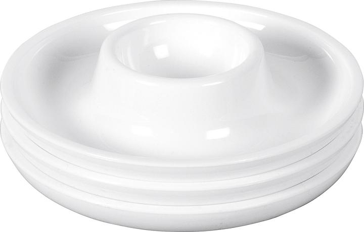 Produktbild My Basics Eierbecher Kunststoff weiss/klar 3Stück (10 x)