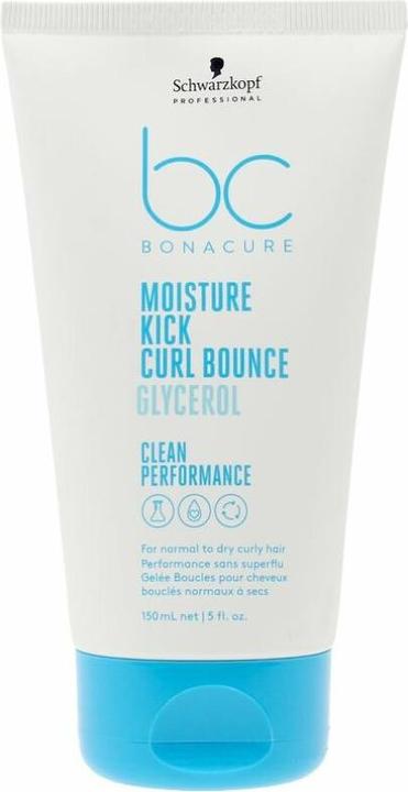 Schwarzkopf Feuchtigkeitscreme für lockiges Haar Bonacure Moisture Kick Curl Bounce (150 ml) (Haargel, 150 ml)