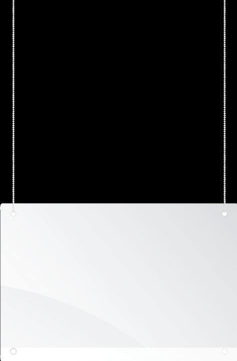Immagine prodotto Franken Parete divisoria con gancio per soffitto in acrilico (65 cm, 100 cm)