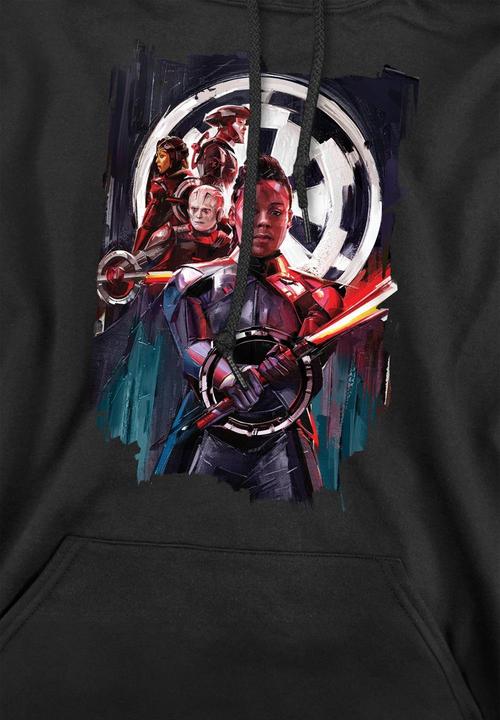 Actual product image Star Wars Mens Inquisitors Obi Wan Kenobi Reva Painted Hoodie (S)