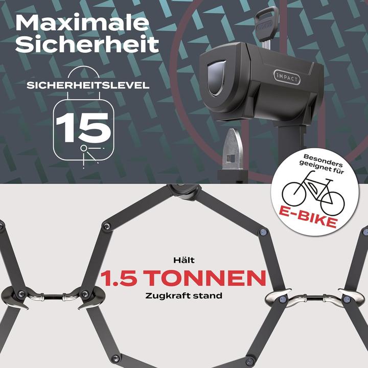Image du produit Impact Bike Accessories FlexLock 15 Antivol pliable (110 cm)