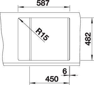Produktbild Blanco Tipo 45 S Mini (Aufsatzspülbecken, 50 cm, 60.50 cm)