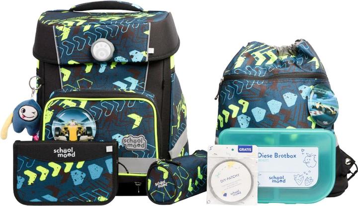 School-Mood Champion Maxx Pro Mila Schulranzen-Set 7-teilig (22 l)