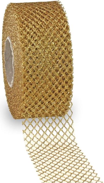 Actual product image Pattberg Gift ribbon Siena 4 cm x 20 m, gold (Gift ribbon, 1 x)
