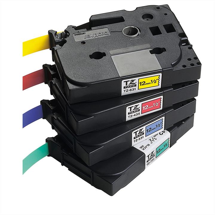 Actual product image Brother Tze-721 (0.90 cm, Green, Black)