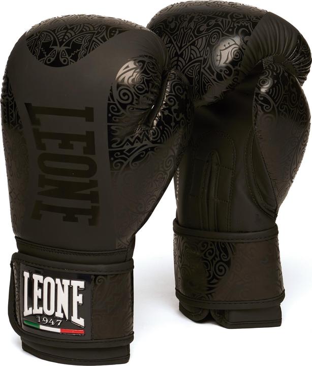 Produktbild Leone Boxhandschuhe Maori Schwarz GN070 (10 OZ)