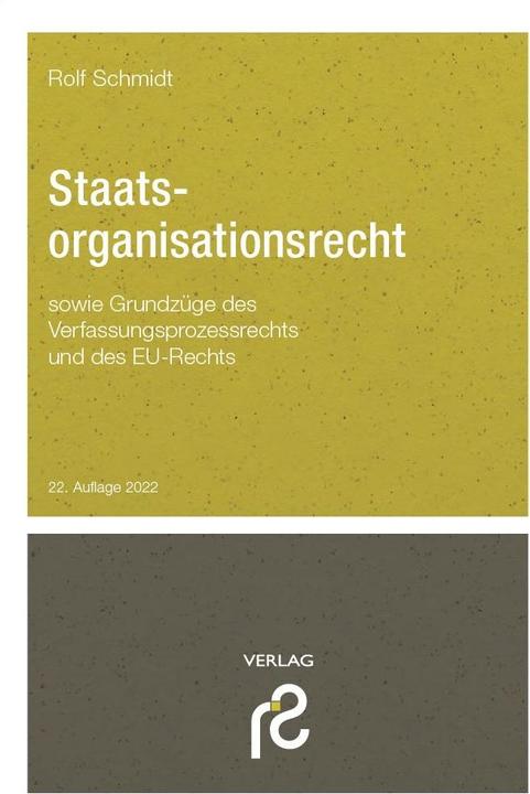 Produktbild Schmidt Spiele Staatsorganisationsrecht (Deutsch, Rolf Schmidt, 2022)
