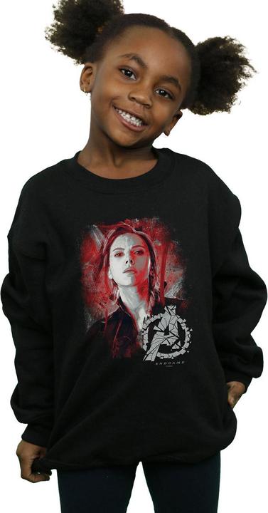 Produktbild Mädchen Avengers Endgame Black Widow gebürstetes Sweatshirt (140, 146)