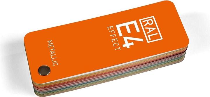 Actual product image RAL E4 EFFECT color fan metallic