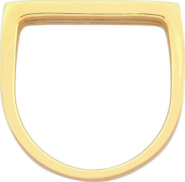 Actual product image Elli Rectangle, signet ring (52, 925 Silver)