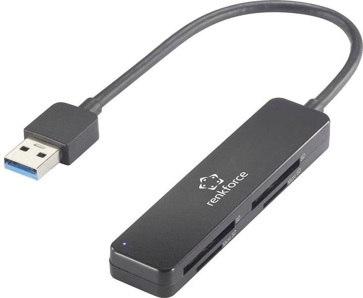 Produktbild Renkforce USB-A 3 tragbarer Kartenleser (USB)