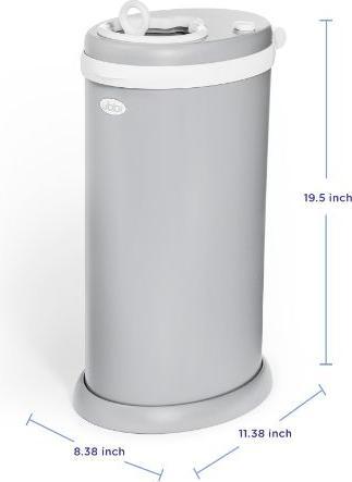 Actual product image Ubbi Windeleimer aus Edelstahl grau