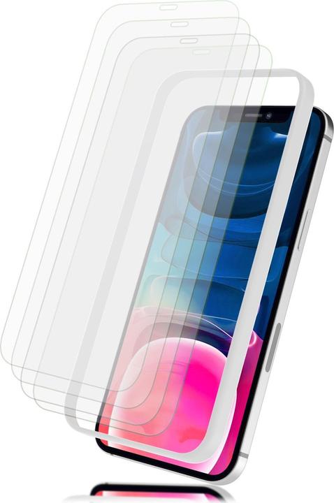 Actual product image Nalia 4x protective glass & 1x template (4 Piece, Apple iPhone 13 mini)