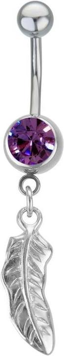 Actual product image Bijouteria Bellypiercing (Stainless steel, Brass, Crystal)