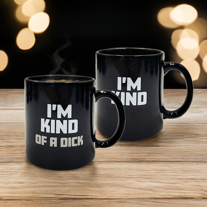 Image du produit Mad Monkey Tasse Kind of a Dick avec changement de couleur par la chaleur (300 ml, 1 x)