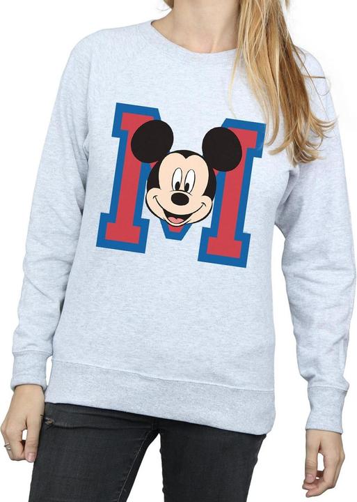Actual product image Disney Womens/Ladies M Mickey Mouse Face Sweatshirt (M)