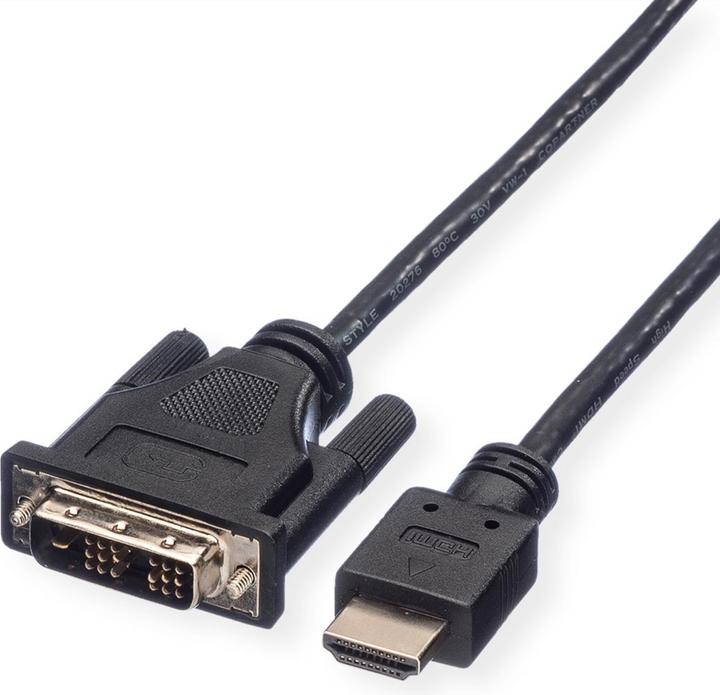 Produktbild Roline DVI| HDMI (Typ A) — DVI| HDMI (Typ A) (5 m, HDMI, DVI)