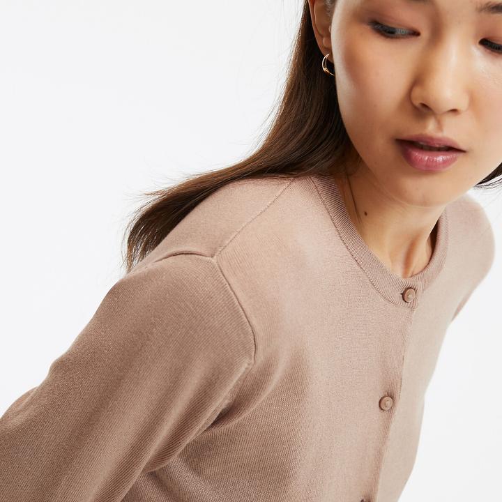 Actual product image La Redoute Collections Cardigan with round neckline (38)