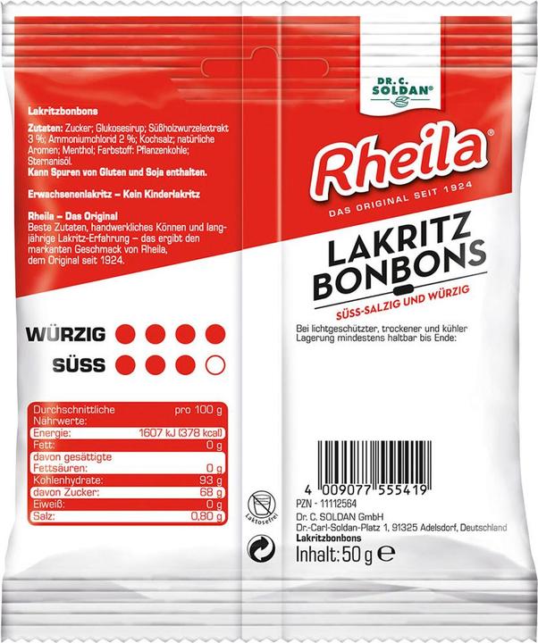 Produktbild Soldan Rheila Lakritz Bonbons (50g) (1 Stk., 50 g)